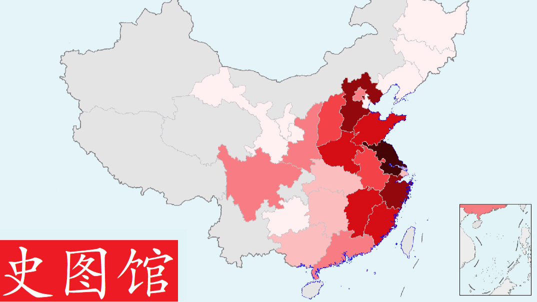 【史图馆】中国历代文状元地图